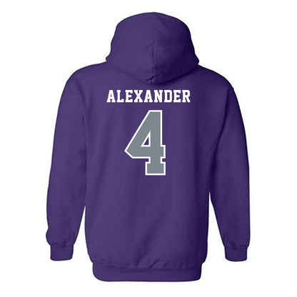 Central Arkansas - NCAA Baseball : Carter Alexander - Classic Shersey Hooded Sweatshirt-1
