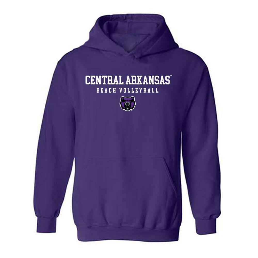 Central Arkansas - NCAA Beach Volleyball : Brooke Sharp - Classic Shersey Hooded Sweatshirt-0
