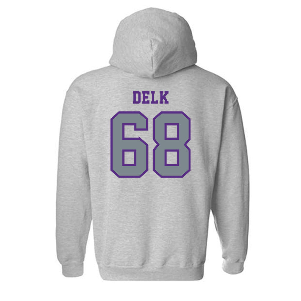 Central Arkansas - NCAA Football : Franklin Delk - Classic Shersey Hooded Sweatshirt-1