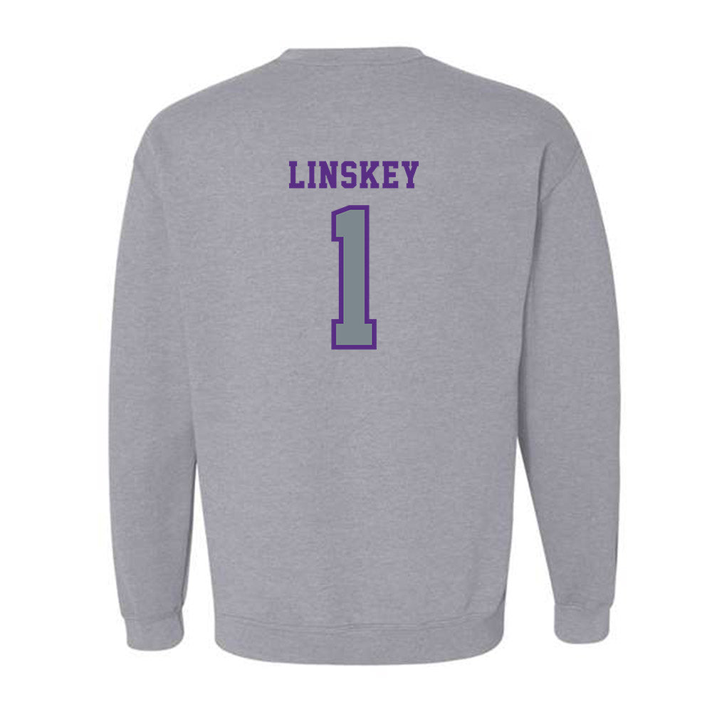 Central Arkansas - NCAA Beach Volleyball : Anna Linskey - Classic Shersey Crewneck Sweatshirt-1