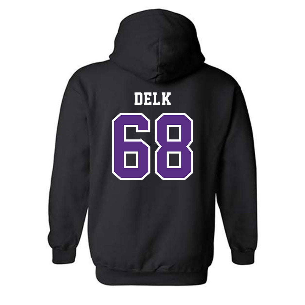 Central Arkansas - NCAA Football : Franklin Delk - Classic Shersey Hooded Sweatshirt-1