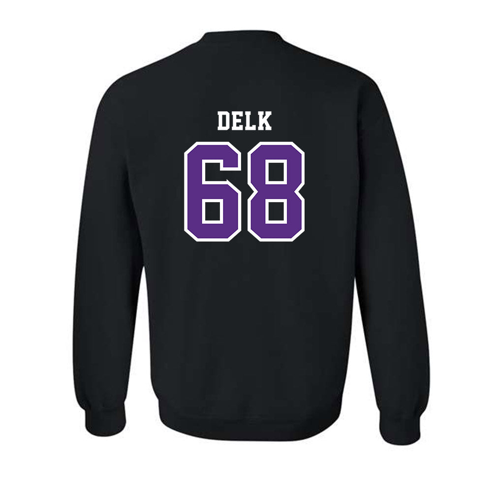Central Arkansas - NCAA Football : Franklin Delk - Classic Shersey Crewneck Sweatshirt-1