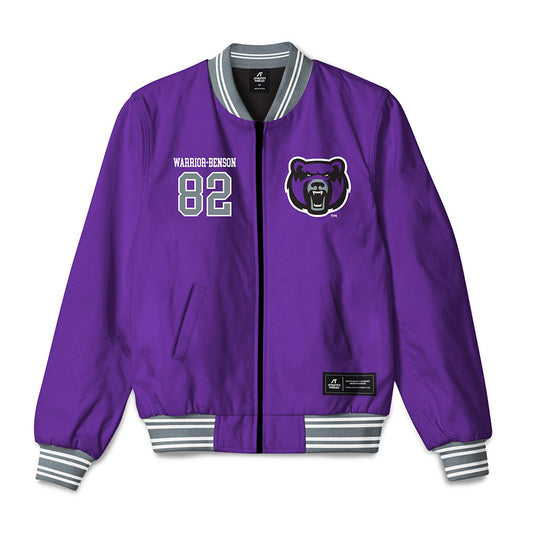 Central Arkansas - NCAA Football : Josiah Warrior-Benson - Bomber Jacket-0