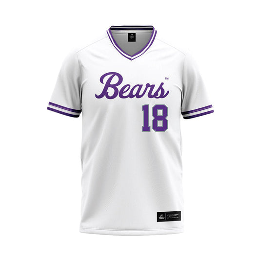 Central Arkansas - NCAA Baseball : Denver Hamilton - White Baseball Jersey-0