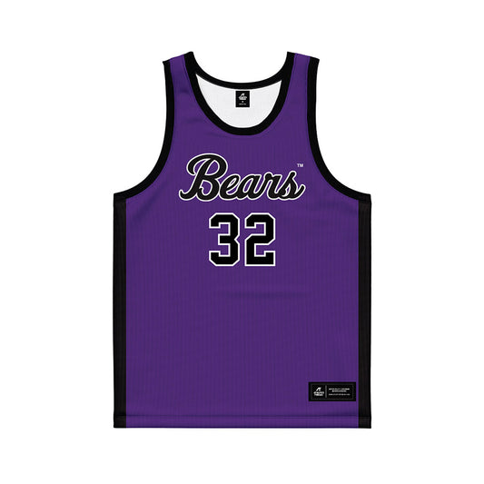 Central Arkansas - NCAA Men's Basketball : Luke Moore - Purple Basketball Jersey-0