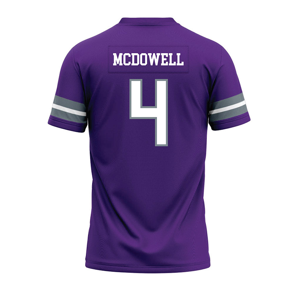 Central Arkansas - NCAA Football : Quentin McDowell - Purple Premium Football Jersey-1