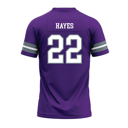 Central Arkansas - NCAA Football : Michael Hayes - Purple Premium Football Jersey-1