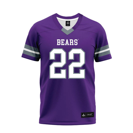 Central Arkansas - NCAA Football : Michael Hayes - Purple Premium Football Jersey-0