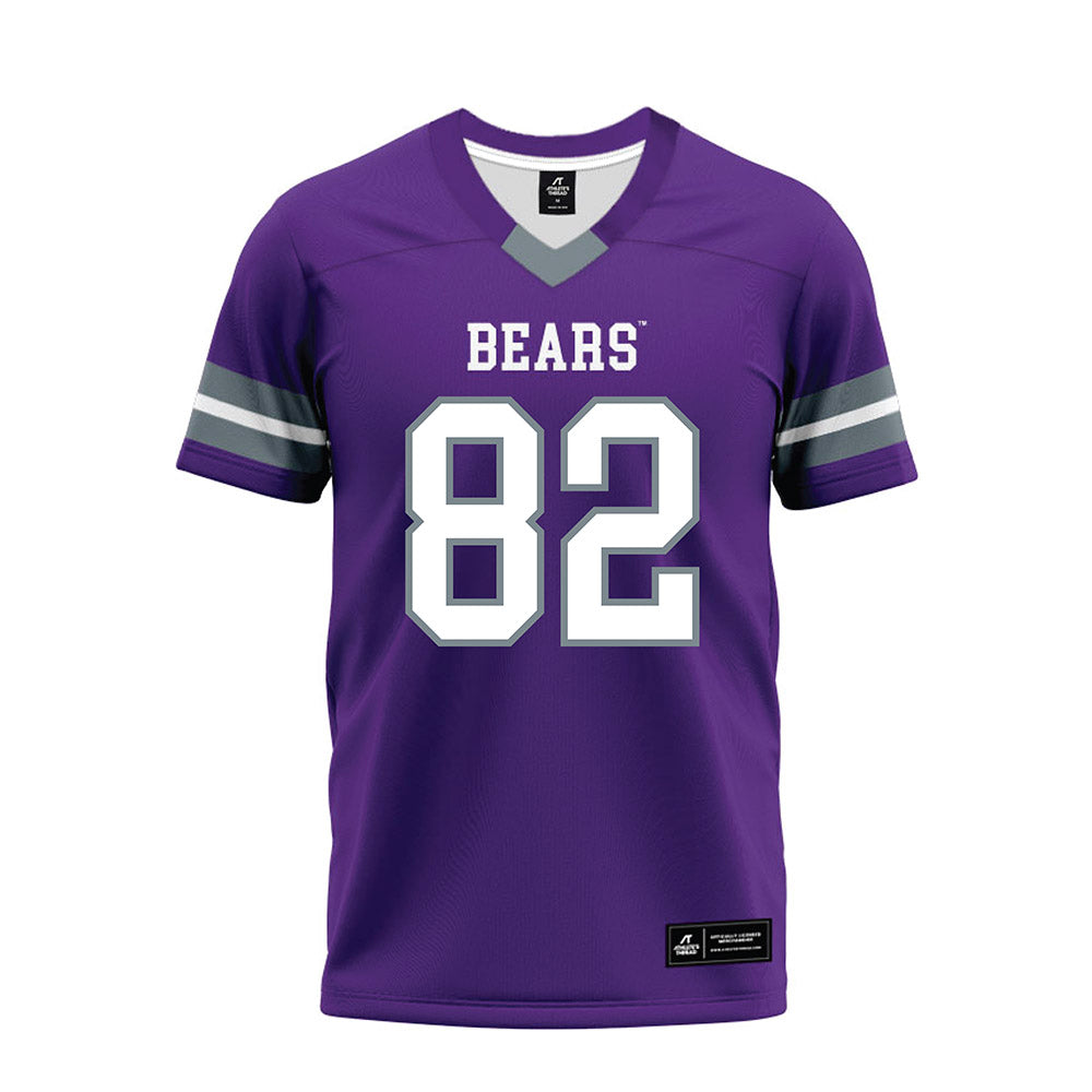 Central Arkansas - NCAA Football : Josiah Warrior-Benson - Purple Premium Football Jersey-0