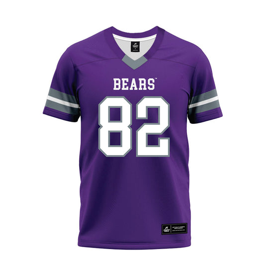Central Arkansas - NCAA Football : Josiah Warrior-Benson - Purple Premium Football Jersey-0