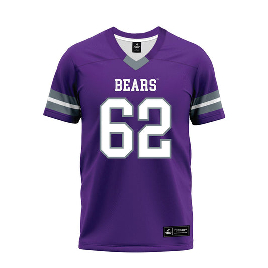 Central Arkansas - NCAA Football : Caleb Jones - Purple Premium Football Jersey-0