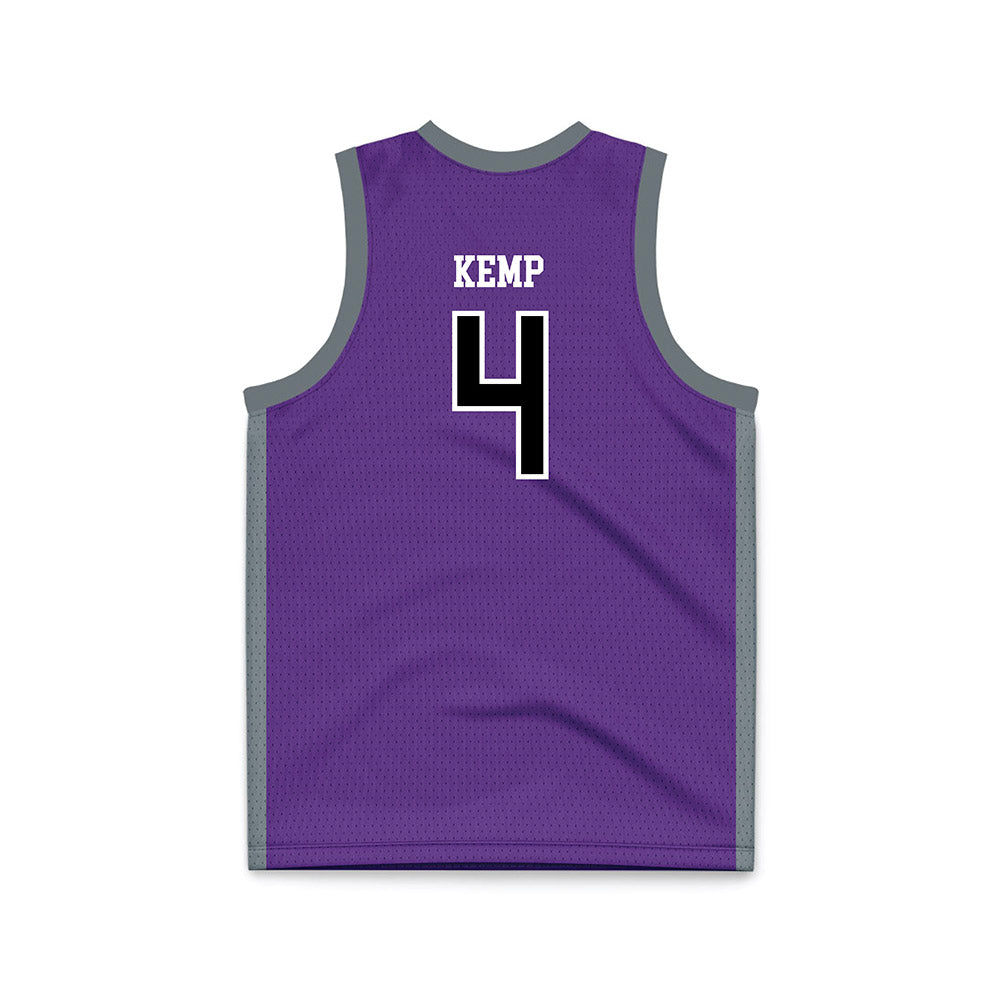 Central Arkansas - NCAA Women's Basketball : Cheyanne Kemp - Purple Basketball Jersey-1