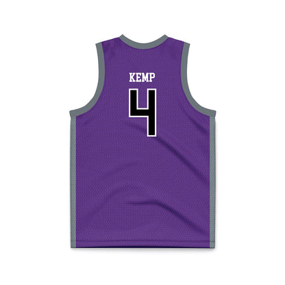 Central Arkansas - NCAA Women's Basketball : Cheyanne Kemp - Purple Basketball Jersey-1