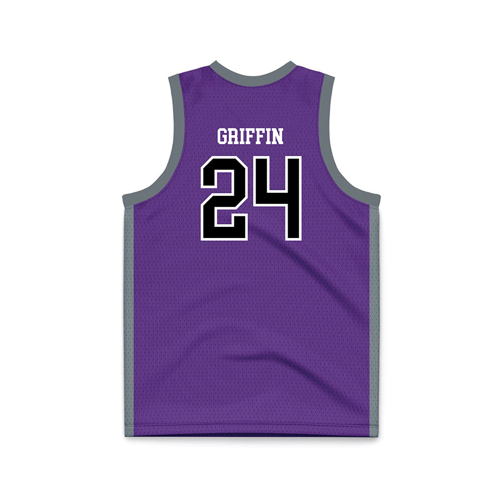 Central Arkansas - NCAA Women's Basketball : Kamryn Griffin - Purple Basketball Jersey-1