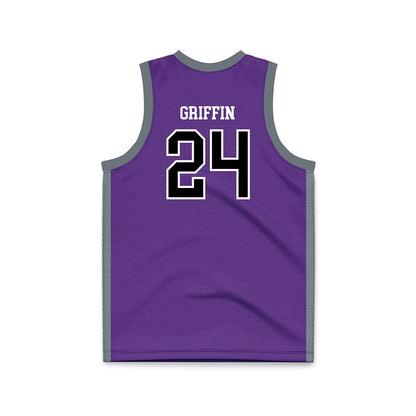 Central Arkansas - NCAA Women's Basketball : Kamryn Griffin - Purple Basketball Jersey-1