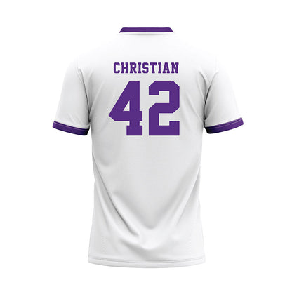 Central Arkansas - NCAA Softball : Renee Christian - White Baseball Jersey-1