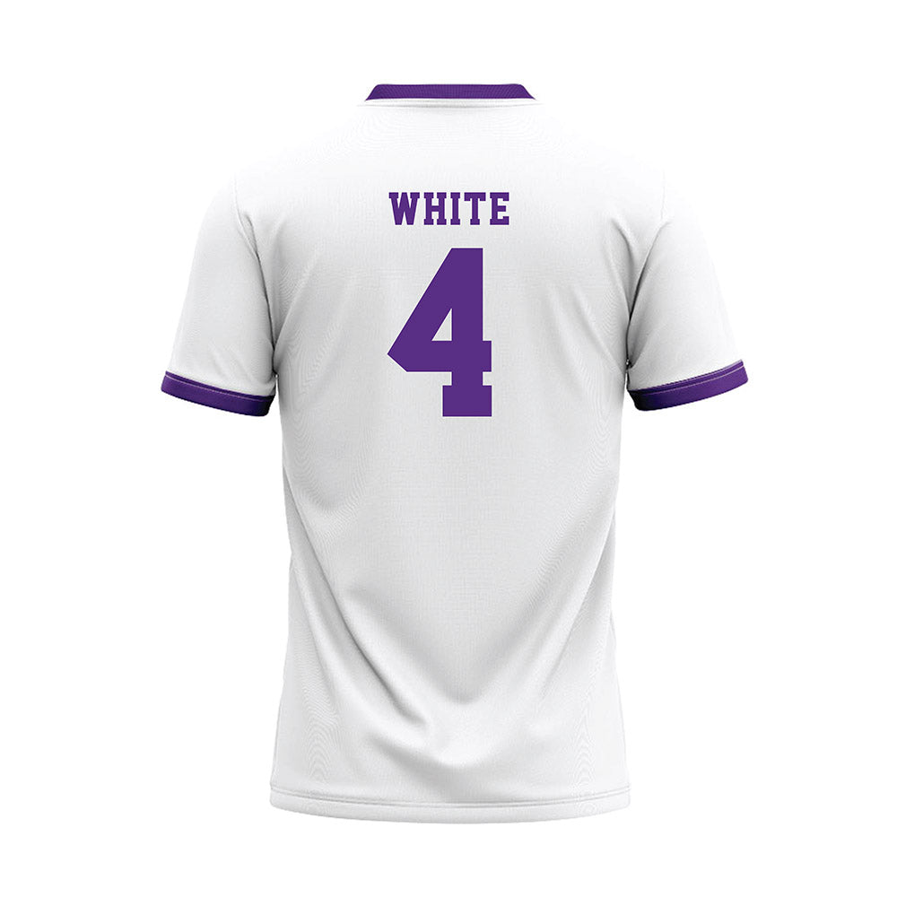 Central Arkansas - NCAA Softball : Jaleigh White - White Baseball Jersey-1