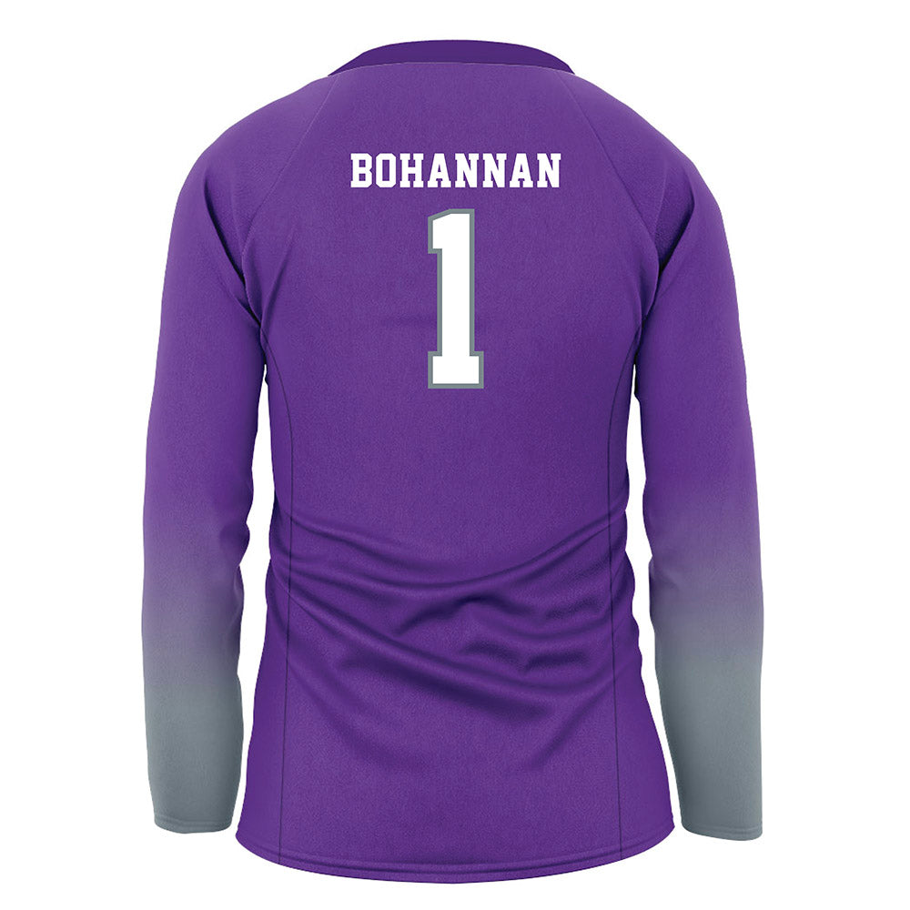 Central Arkansas - NCAA Women's Volleyball : Laci Bohannan - Purple Volleyball Jersey-1