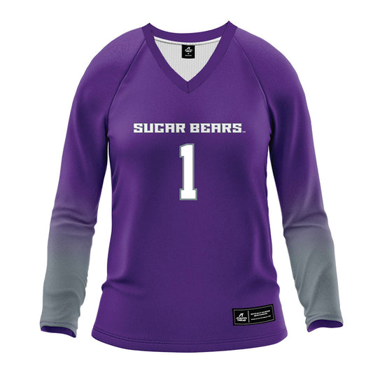 Central Arkansas - NCAA Women's Volleyball : Laci Bohannan - Purple Volleyball Jersey-0