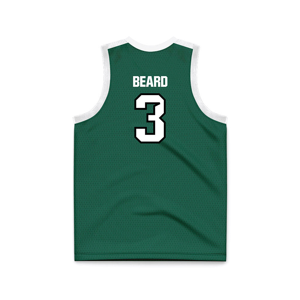 Cleveland State - NCAA Men's Basketball : Tre Beard - Green Basketball Jersey-1