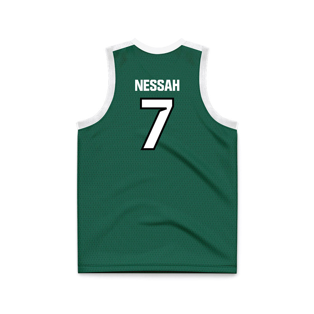 Cleveland State - NCAA Men's Basketball : Dayan Nessah - Green Basketball Jersey-1