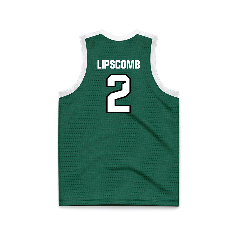 Cleveland State - NCAA Men's Basketball : Jaidon Lipscomb - Green Basketball Jersey-1