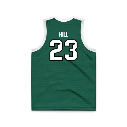 Cleveland State - NCAA Men's Basketball : Manny Hill - Green Basketball Jersey-1