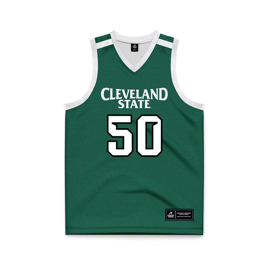 Cleveland State - NCAA Men's Basketball : Kevo St.Hilaire - Green Basketball Jersey-0