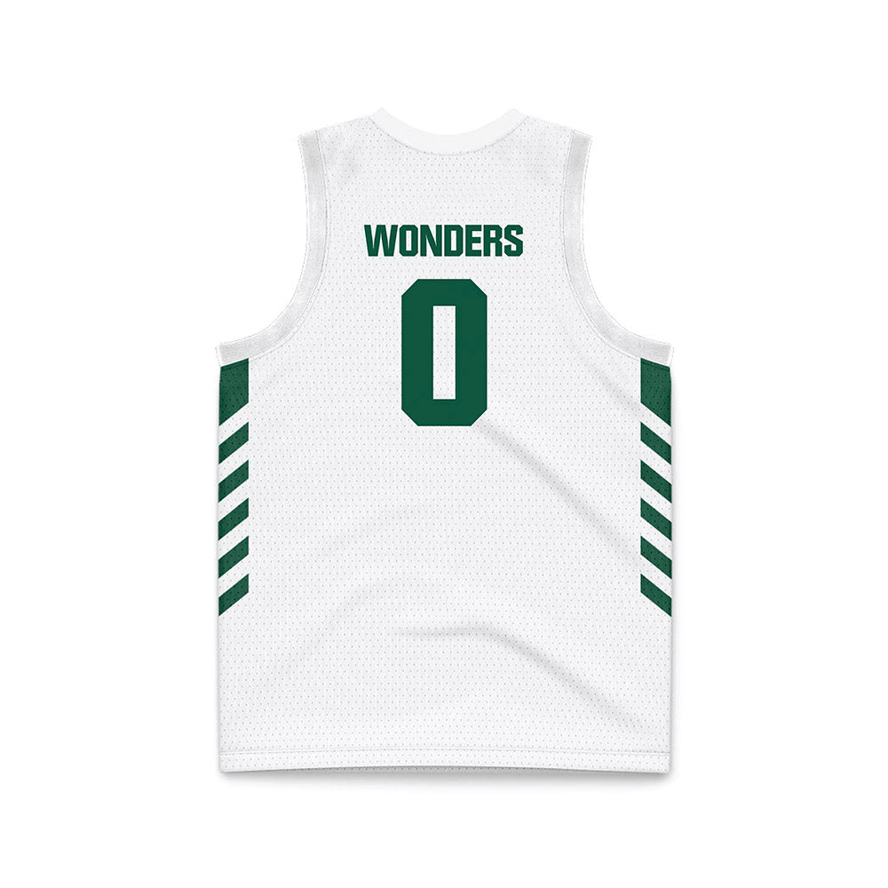 Cleveland State - NCAA Men's Basketball : Foster Wonders - White Basketball Jersey-1