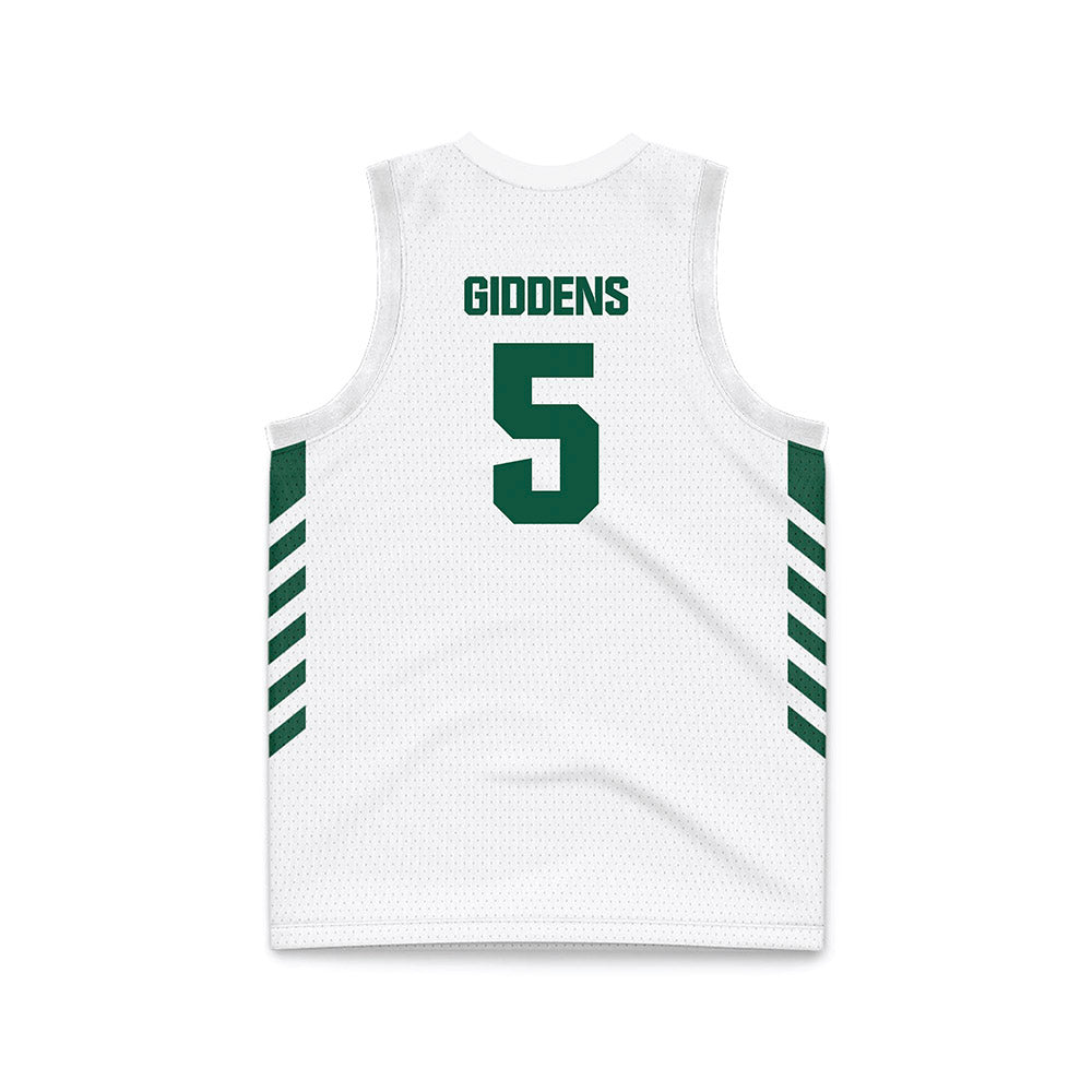 Cleveland State - NCAA Men's Basketball : David Giddens - White Basketball Jersey-1