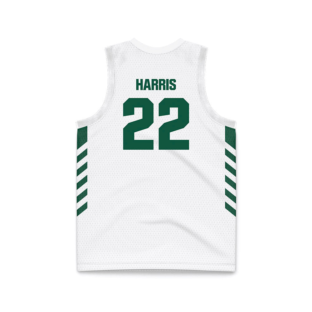Cleveland State - NCAA Men's Basketball : Josiah Harris - White Basketball Jersey-1