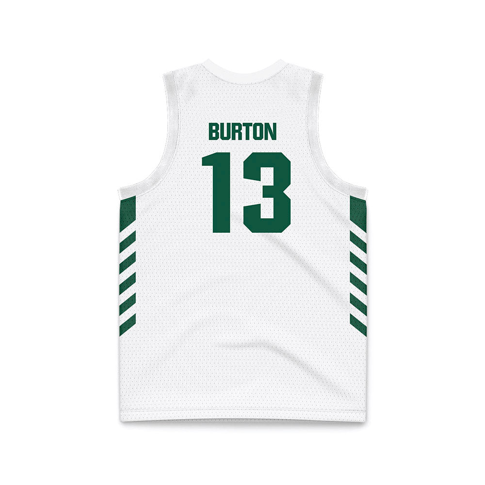 Cleveland State - NCAA Men's Basketball : Lucas Burton - White Basketball Jersey-1