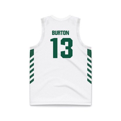 Cleveland State - NCAA Men's Basketball : Lucas Burton - White Basketball Jersey-1