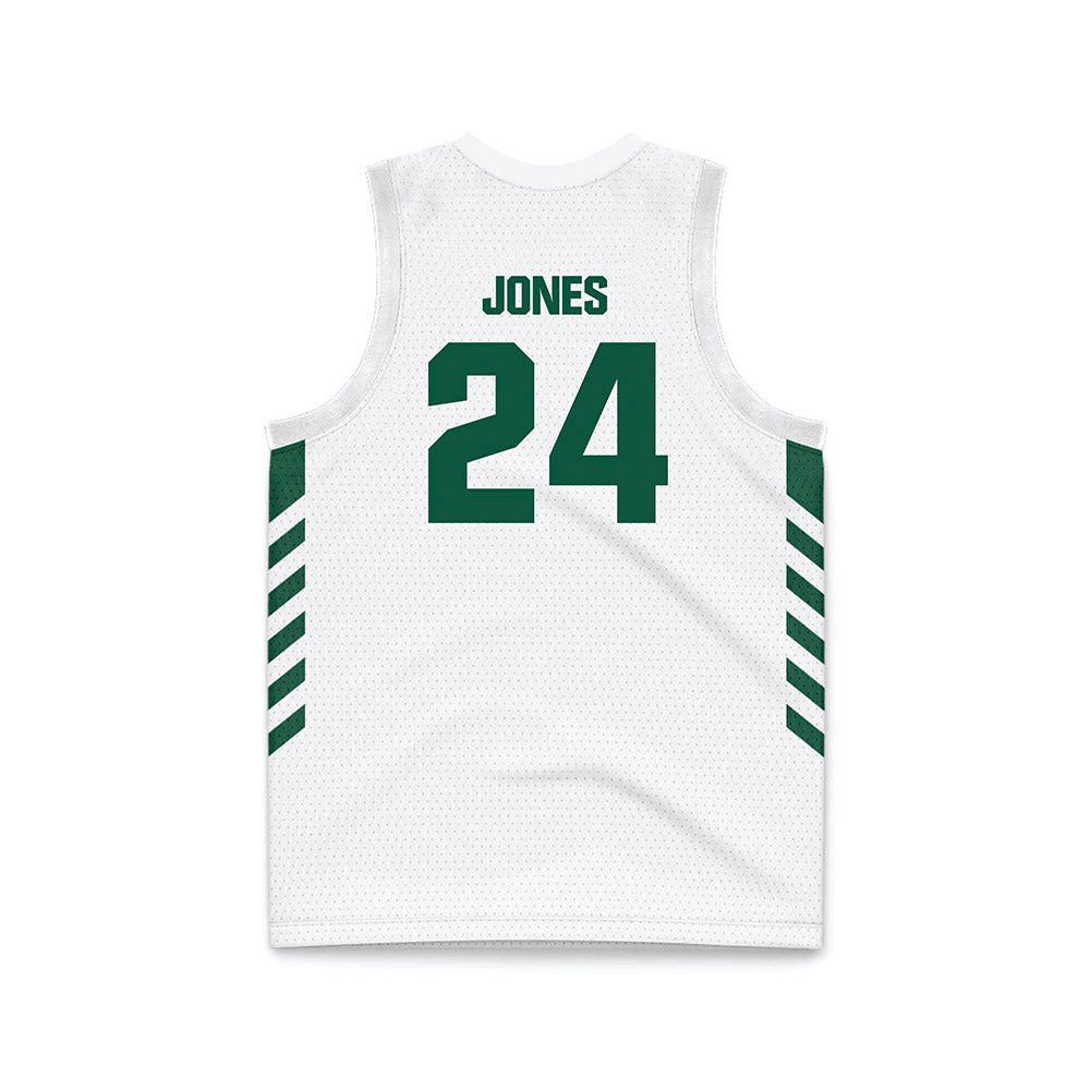 Cleveland State - NCAA Men's Basketball : Kamari Jones - White Basketball Jersey-1