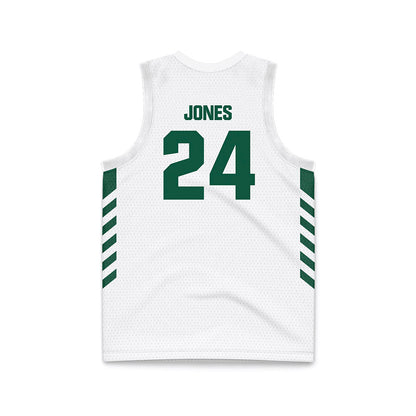Cleveland State - NCAA Men's Basketball : Kamari Jones - White Basketball Jersey-1