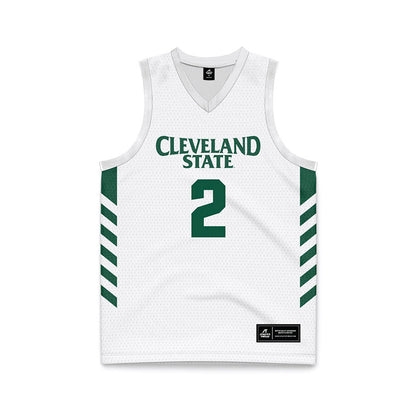 Cleveland State - NCAA Men's Basketball : Jaidon Lipscomb - White Basketball Jersey-0