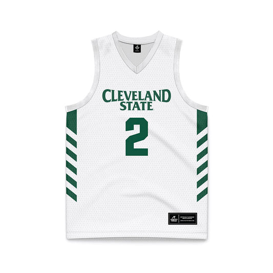 Cleveland State - NCAA Men's Basketball : Jaidon Lipscomb - White Basketball Jersey-0