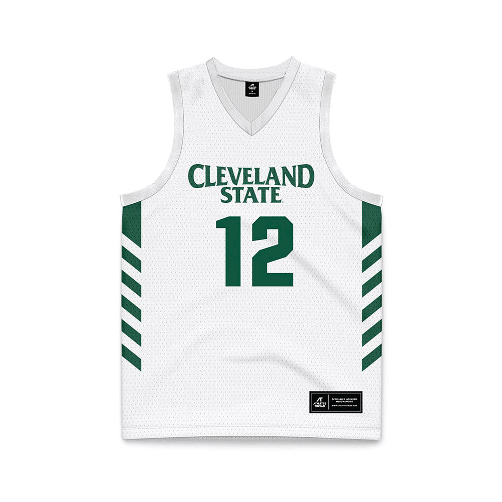 Cleveland State - NCAA Men's Basketball : Holden Pierre-Louis - White Basketball Jersey-0