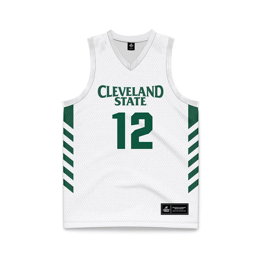 Cleveland State - NCAA Men's Basketball : Holden Pierre-Louis - White Basketball Jersey-0