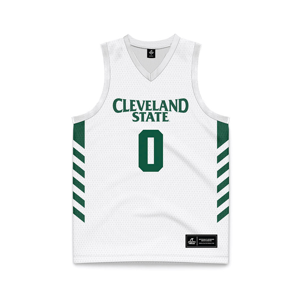 Cleveland State - NCAA Men's Basketball : Foster Wonders - White Basketball Jersey-0