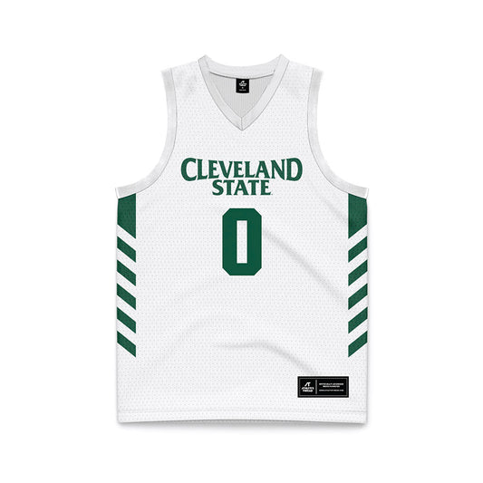 Cleveland State - NCAA Men's Basketball : Foster Wonders - White Basketball Jersey-0