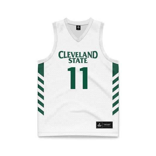 Cleveland State - NCAA Men's Basketball : Ogbemudia Uagboe - White Basketball Jersey-0
