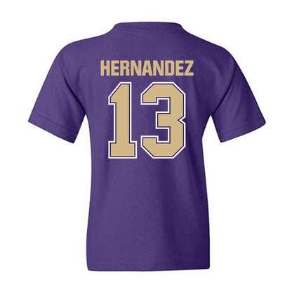 Washington - NCAA Men's Soccer : Kevin Hernandez - Classic Shersey Youth T-Shirt-1