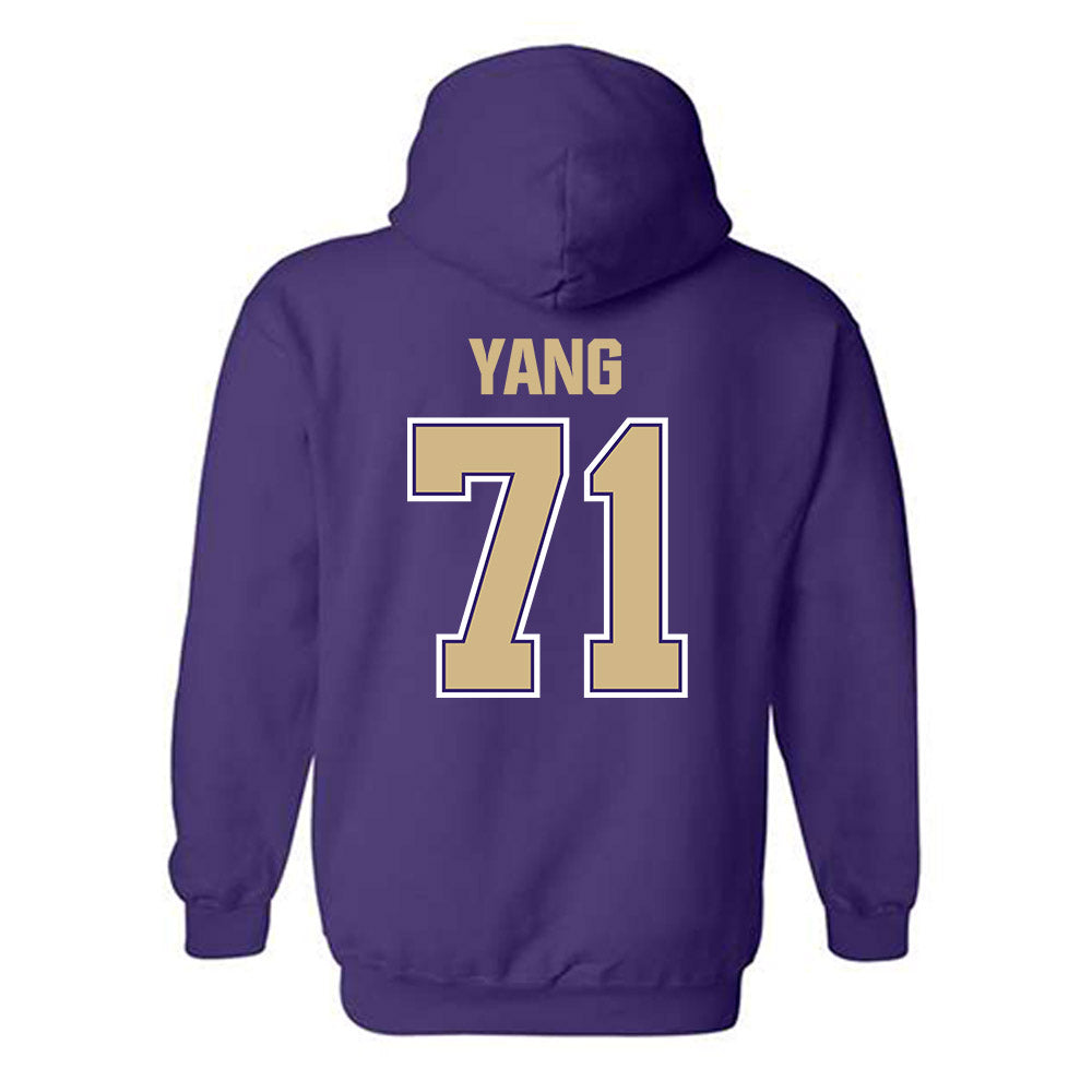 Washington - NCAA Football : Ah Deong Yang - Classic Shersey Hooded Sweatshirt-1