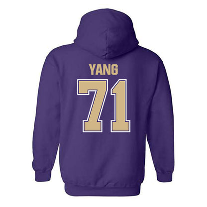 Washington - NCAA Football : Ah Deong Yang - Classic Shersey Hooded Sweatshirt-1