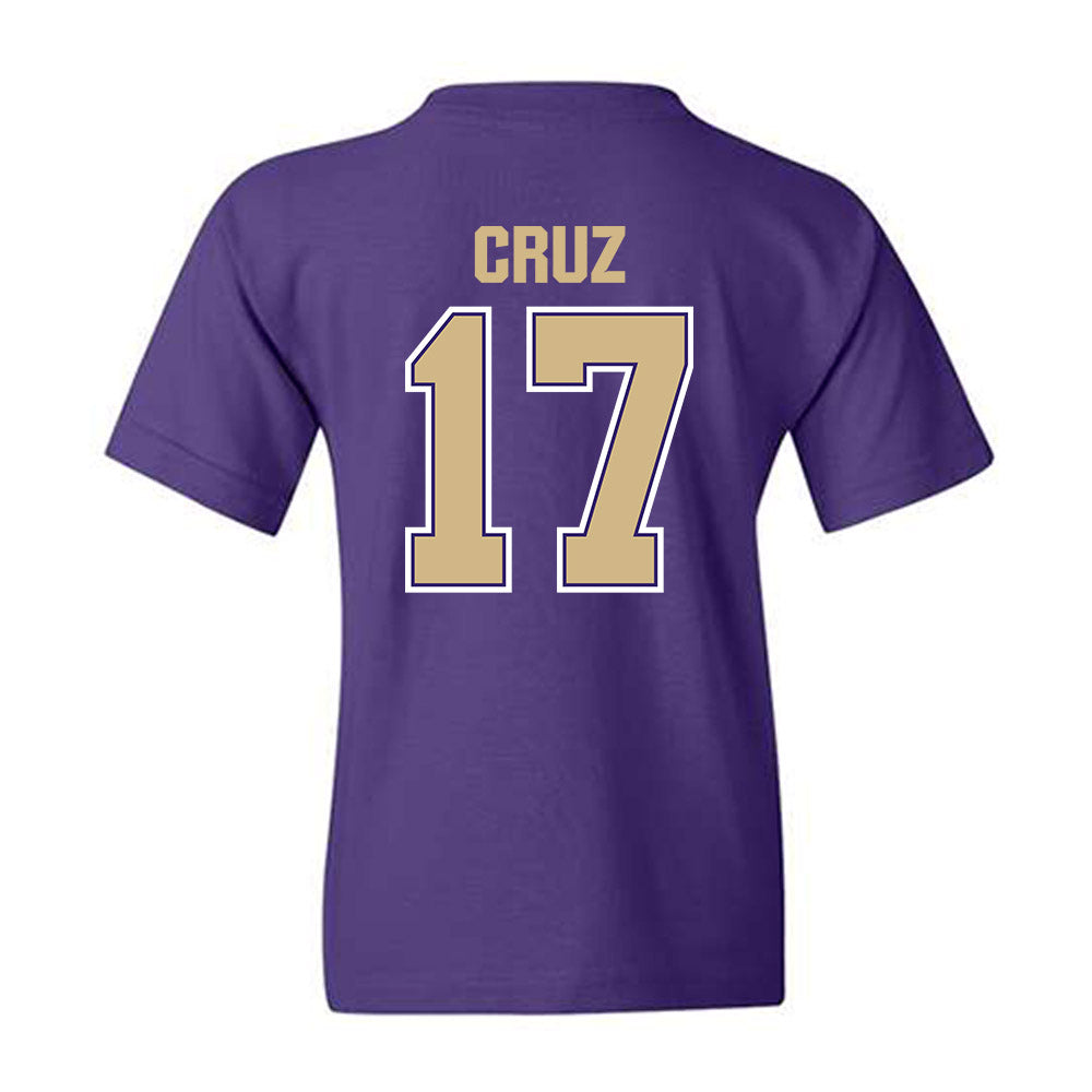 Washington - NCAA Men's Soccer : Cameron Cruz - Classic Shersey Youth T-Shirt-1