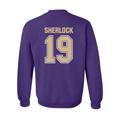 Washington - NCAA Men's Soccer : Mikey Sherlock - Classic Shersey Crewneck Sweatshirt-1