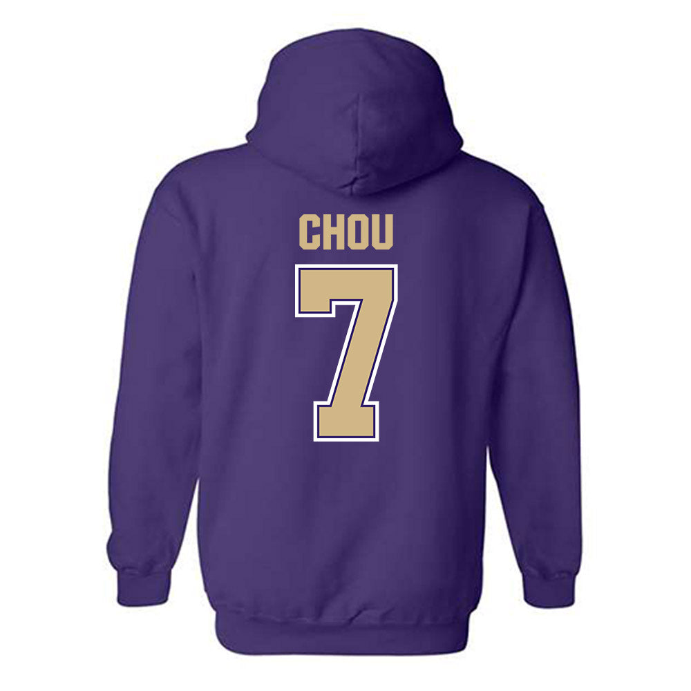 Washington - NCAA Women's Soccer : ANGELICA Chou - Classic Shersey Hooded Sweatshirt-1