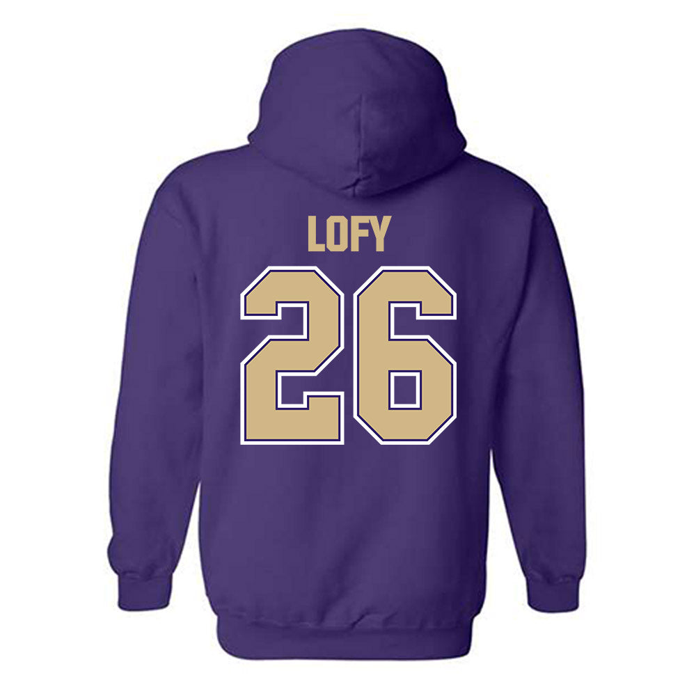 Washington - NCAA Men's Soccer : Connor Lofy - Classic Shersey Hooded Sweatshirt-1