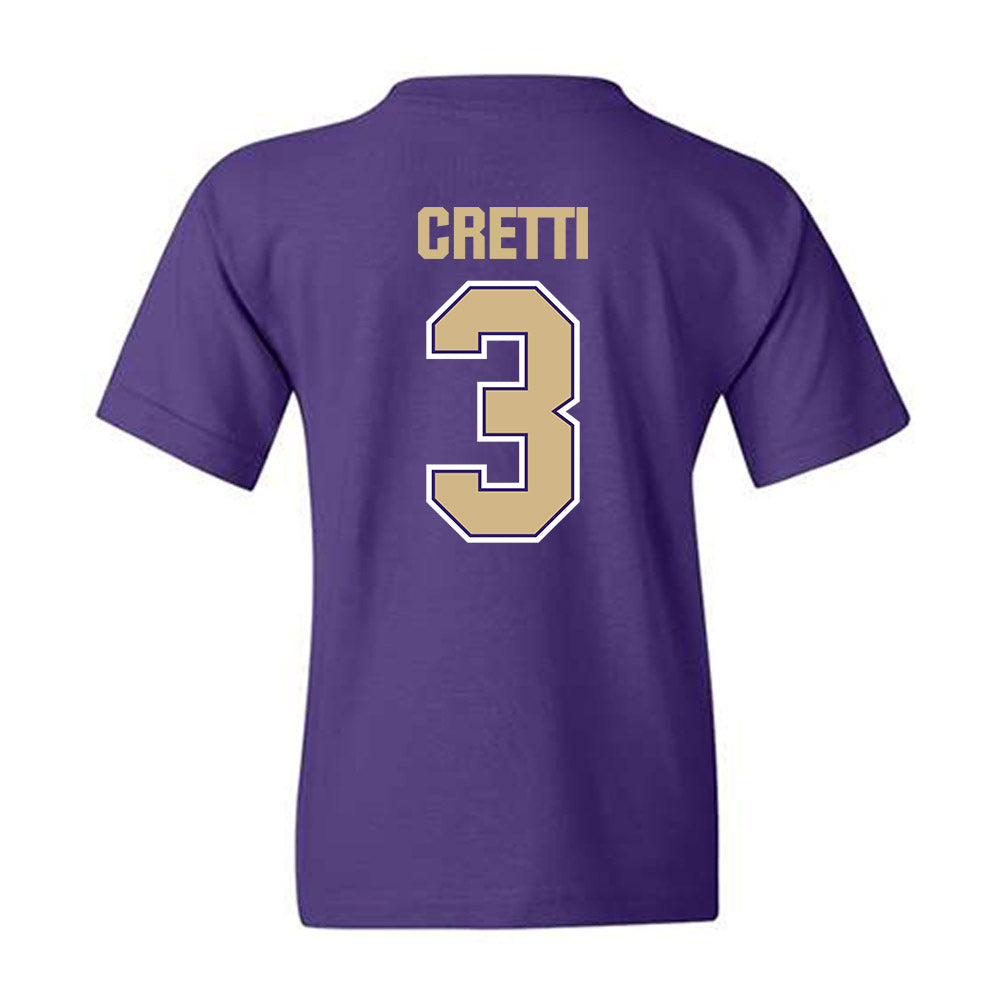 Washington - NCAA Baseball : Chase Cretti - Classic Shersey Youth T-Shirt-1